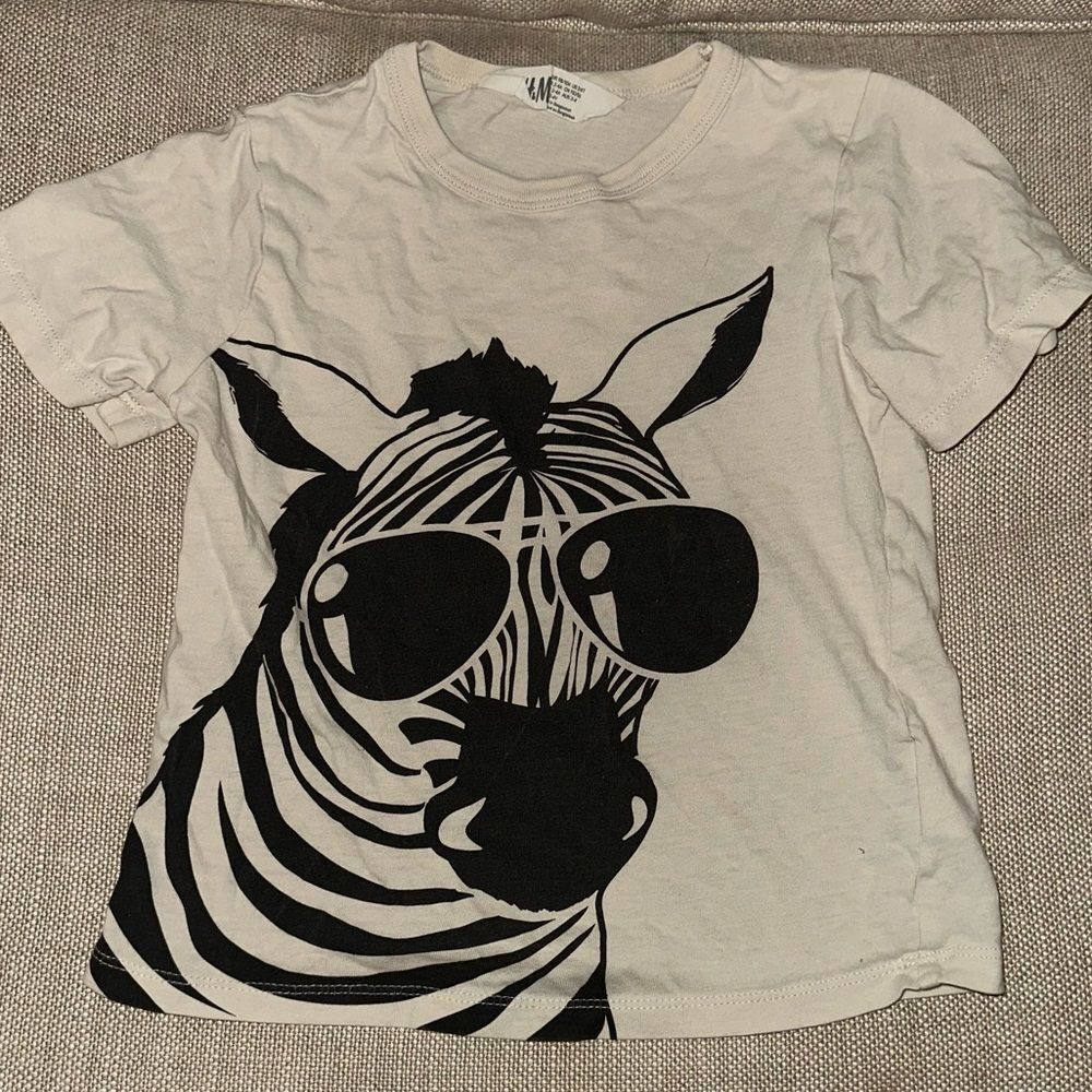 Boys 2-4 year old zebra tshirt H&M